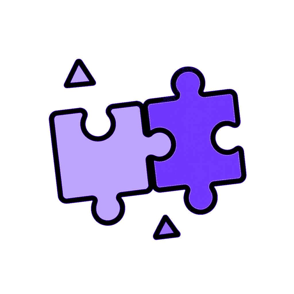 Puzzle piece icon representing seamless sales workflow integration